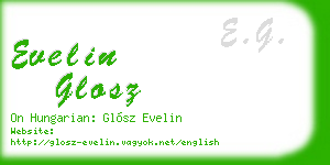 evelin glosz business card